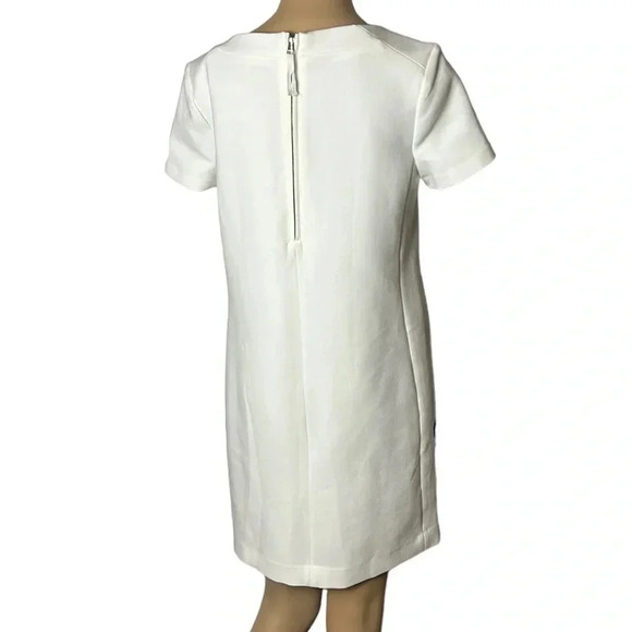 Banana Republic dress women size 2. White ,black , abstract, shift ,line,mini - Picture 5 of 12